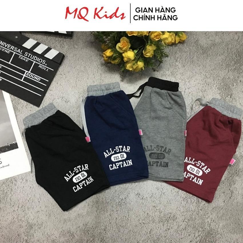 Quần đùi lửng cho bé trai MQ kids ️ cotton da cá 100%