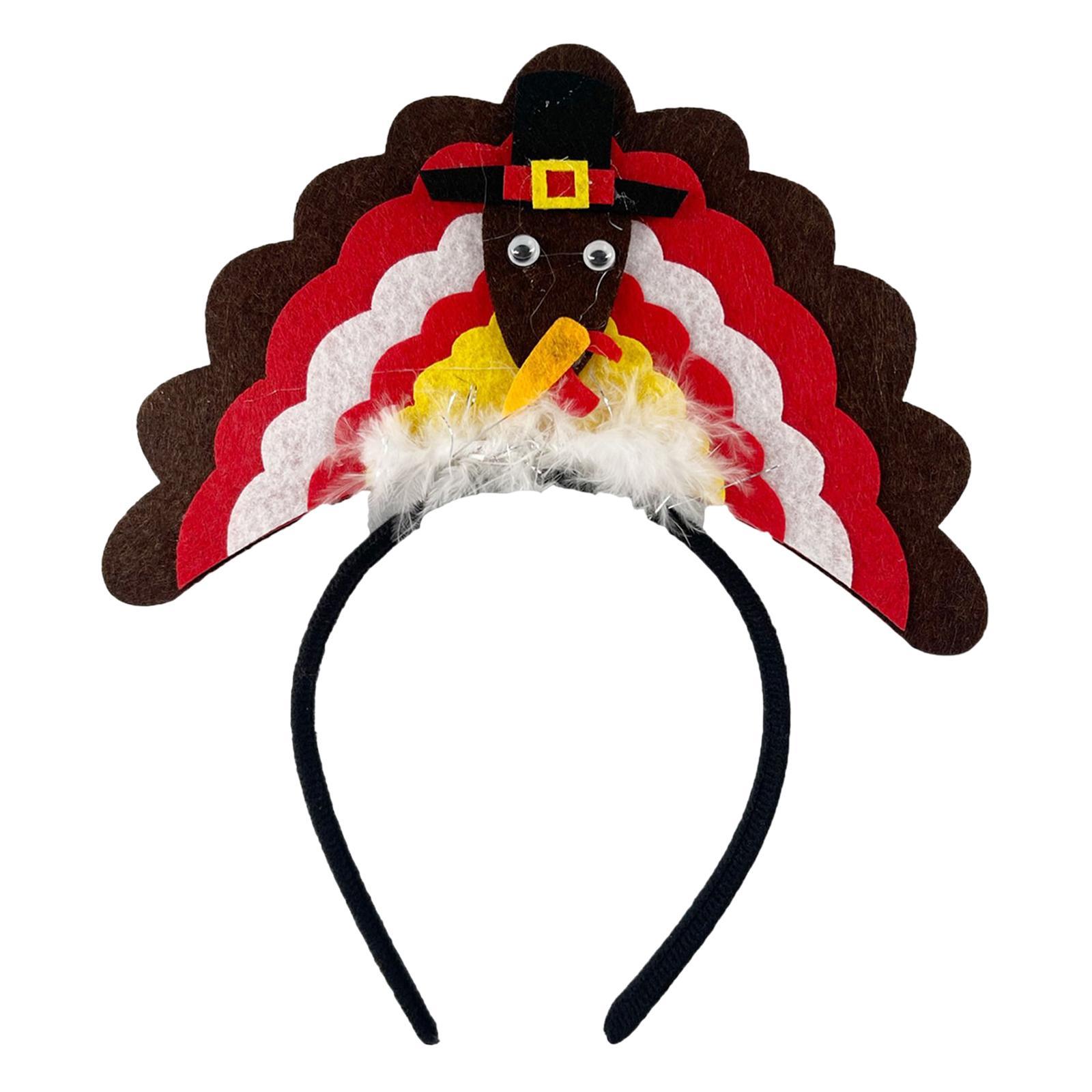 Cute Turkey Headband, Accessories, for Thanksgiving Costume Party Halloween Cosplay