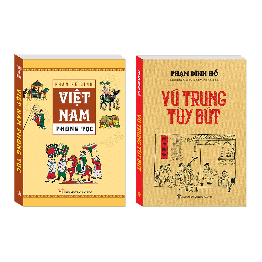 Combo Việt Nam phong tục (bìa mềm) + Vũ Trung tuỳ bút (bìa mềm)