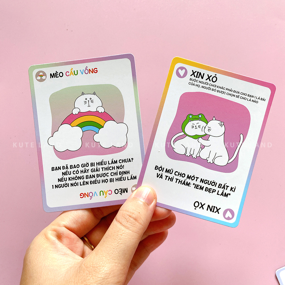 Bộ Bài Học Đường Our Moments 56 Lá Boardgame Mèo Nổ Kết Hợp Thách Hay Thật Chơi Tại Trường Học