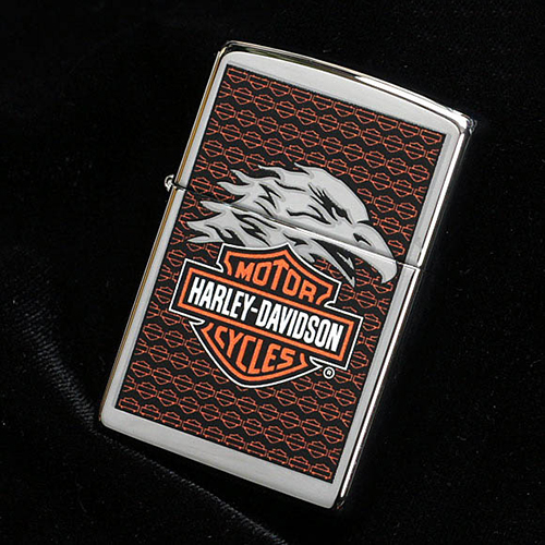 Bật Lửa Zippo 28265 Harley Davidson Eagle Polished Chrome