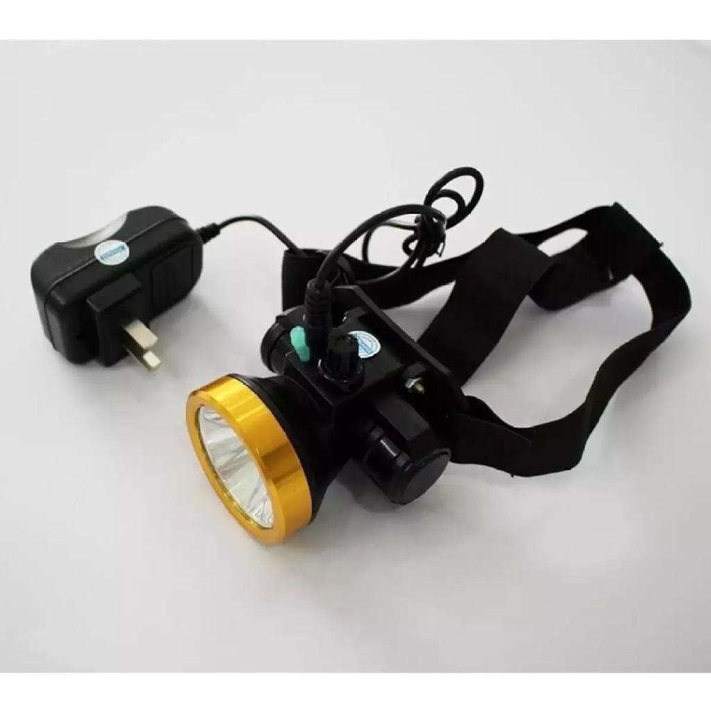 Đèn pin đội đầu A4 chiếu xa siêu sáng kèm sạc và dây đeo nhỏ gọn tiện dụng