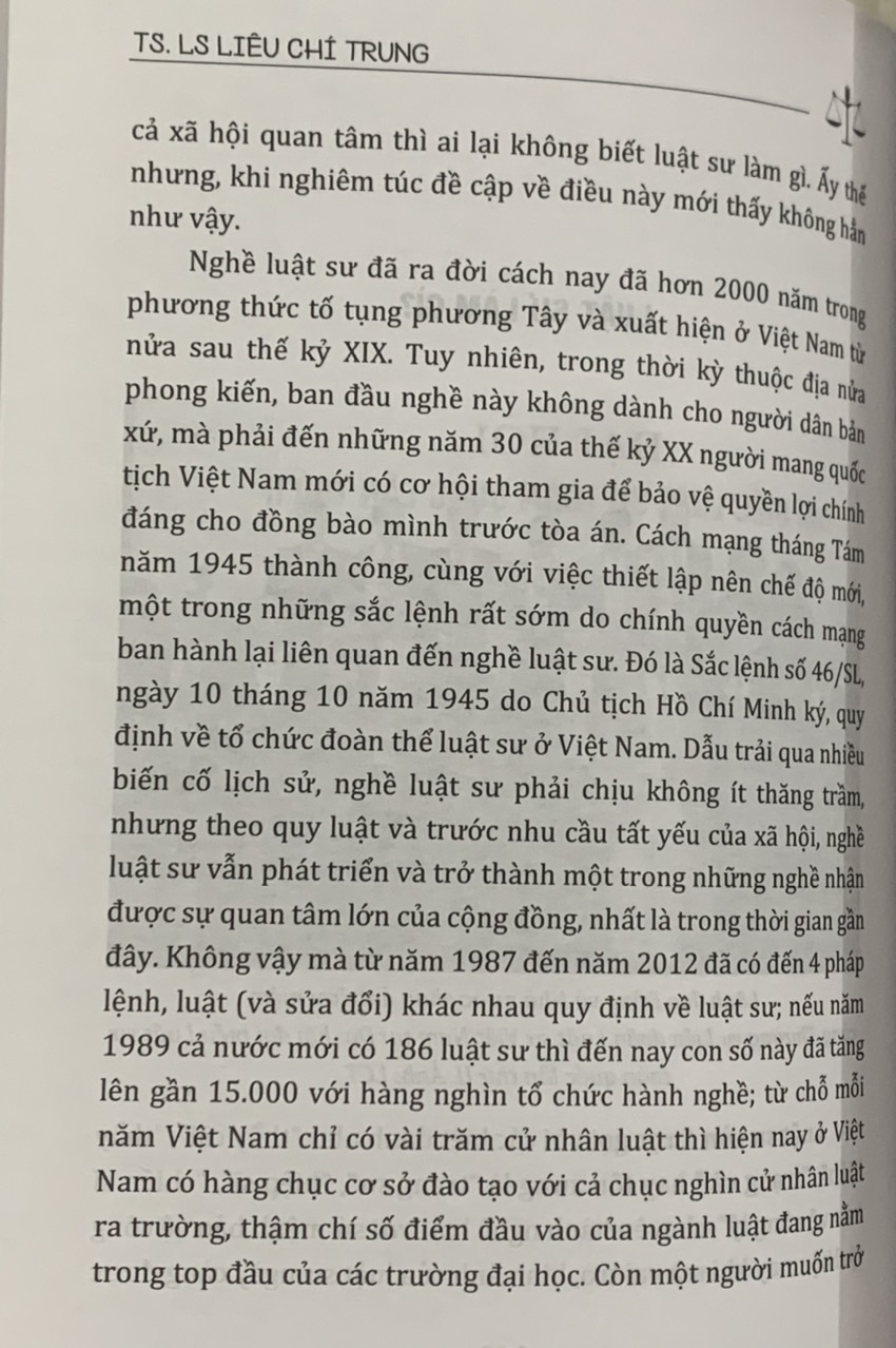 Luật Sư và Nghề Luật Sư Ở Việt Nam
