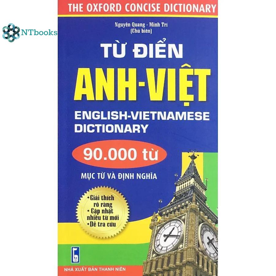 Sách Từ điển Anh - Việt 90.000 Từ ( Mục Từ và Định Nghĩa)