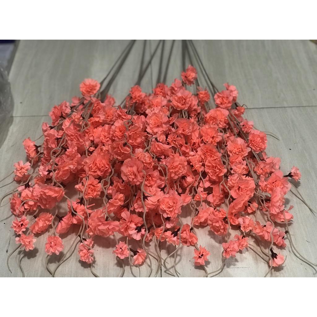 Combo 10Cành Hoa Mai,Hoa Đào Râu đẹp 100cm
