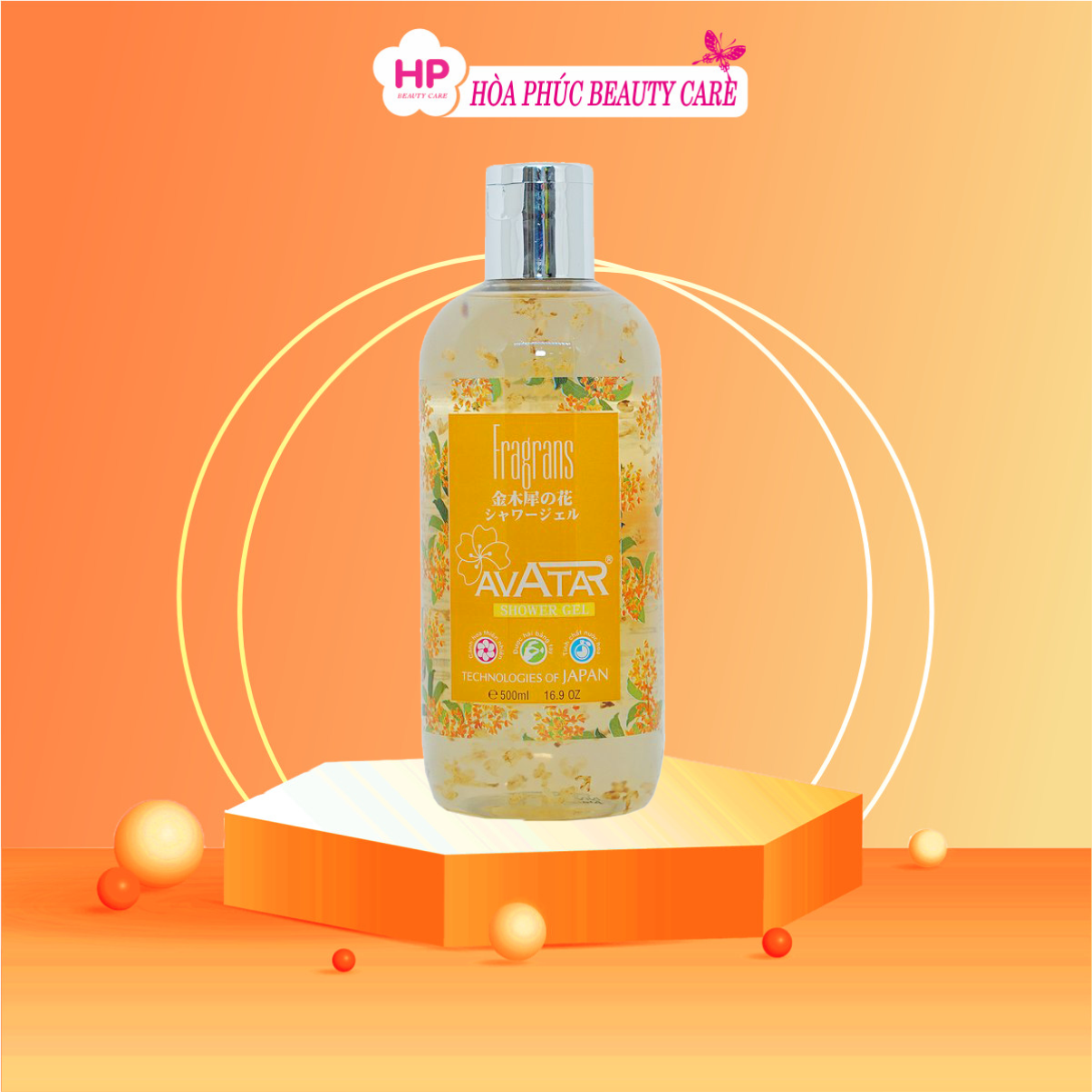 Sữa Tắm Avatar Hương Nước Hoa Nhật Bản Cánh Hoa Mộc Quế Hương Thơm Quyến Rũ (Chai 500ML)