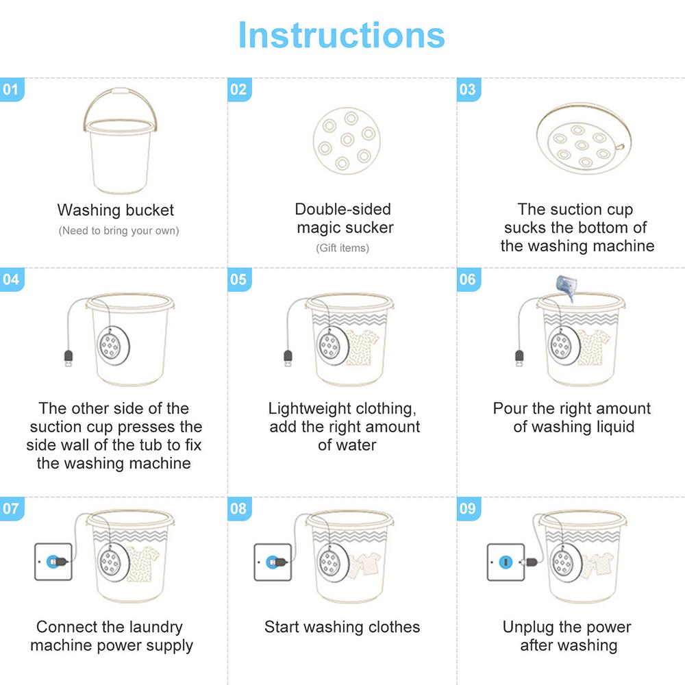 Máy giặt mini 1kg thông minh cổng USB