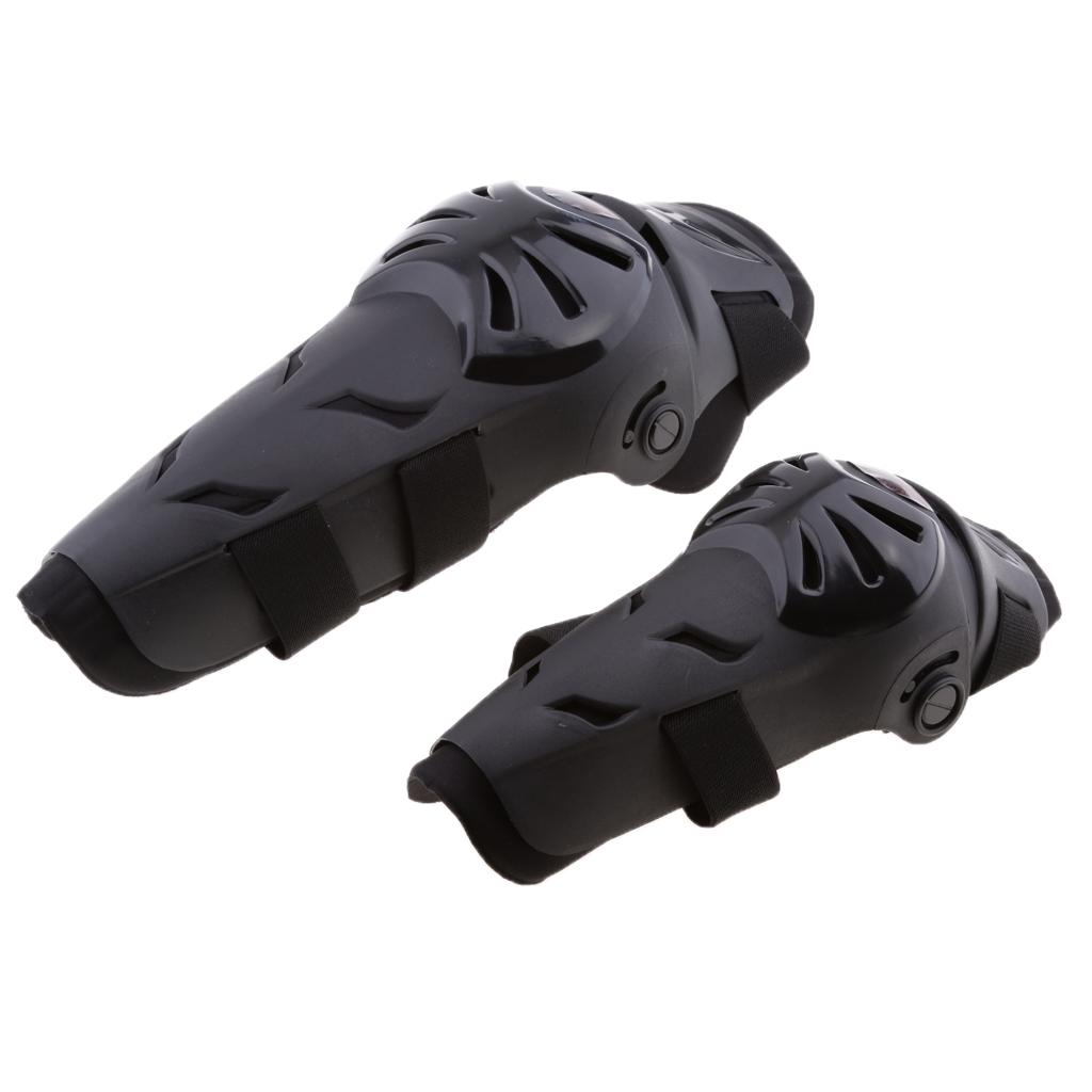 4Pieces Motorcycle Motocross Cycling Elbow and Knee Pads Protector Guard Armors Set Black