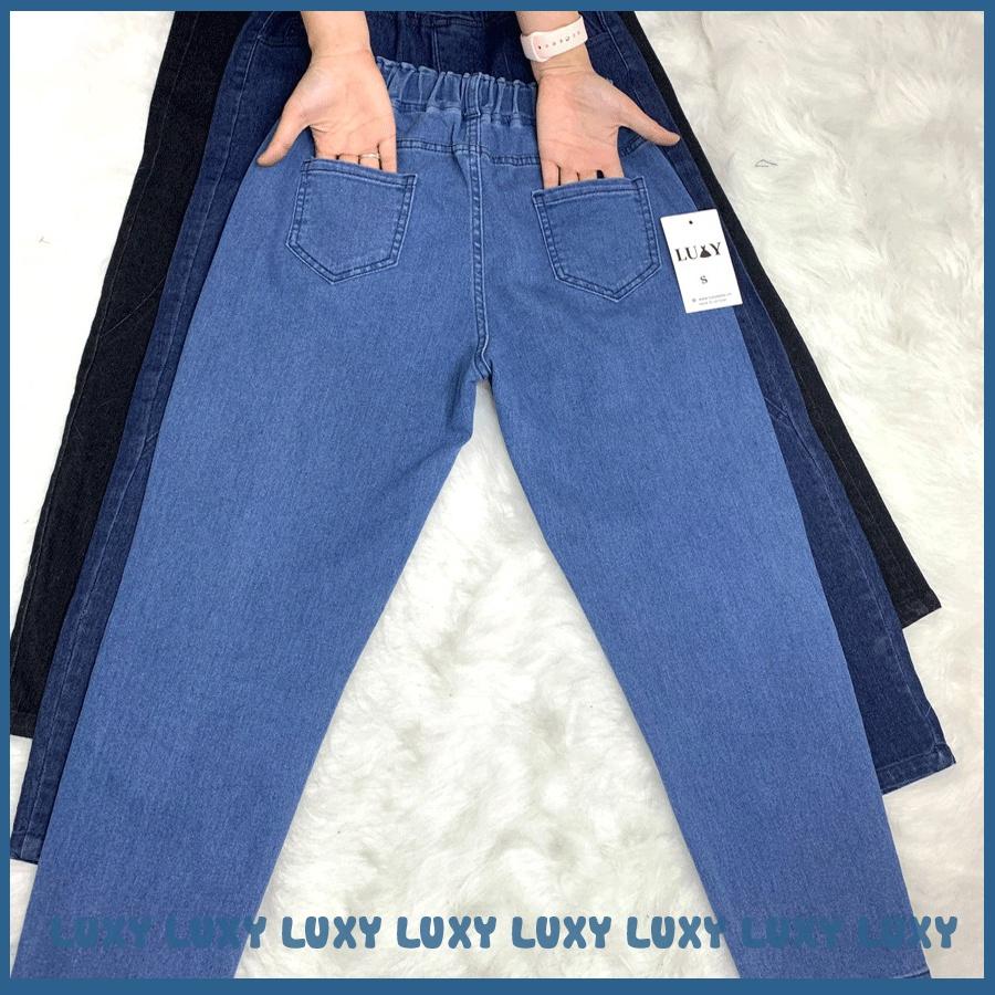 Quần jean nữ cạp chun co giãn 2 chiều LUXY V291 đủ size từ 40kg - 80kg