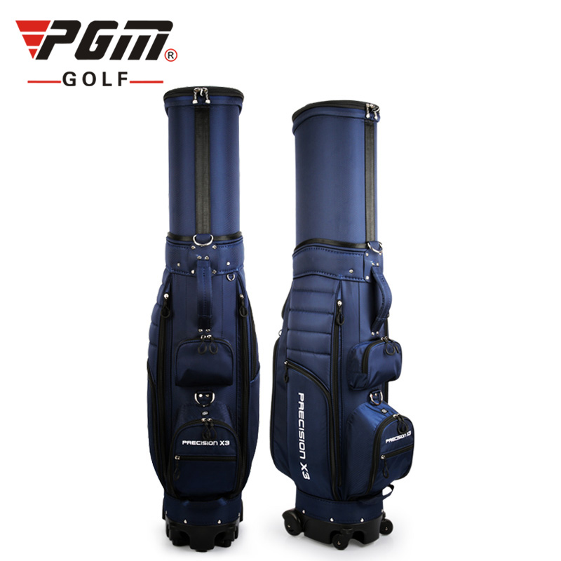 TÚI GẬY GOLF FULLSET NẮP CỨNG 4 BÁNH ĐA NĂNG CÓ PHANH - PGM QB062 4 UNIVERSAL WHEEL GOLF BAGS WITH BRAKES