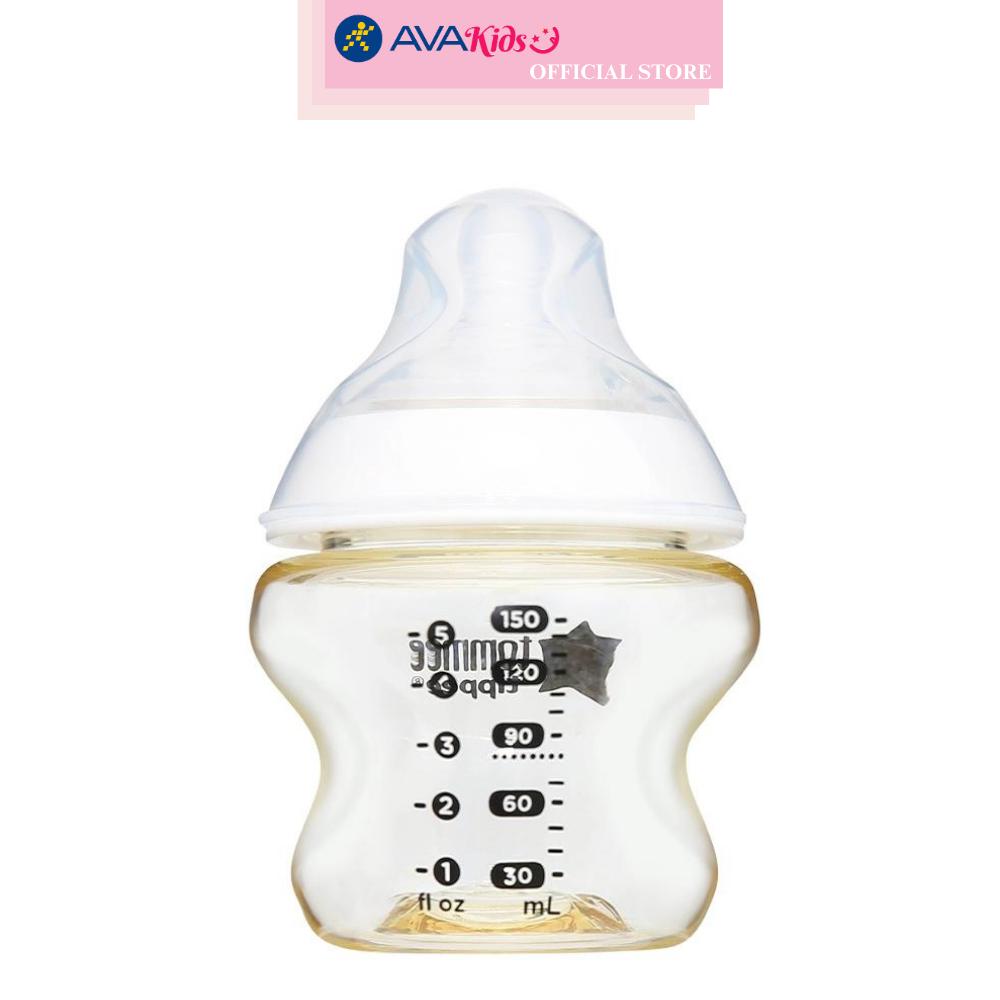 Bình sữa nhựa PPSU Tommee Tippee Natural Start 423936 cổ rộng 150 ml (0 - 3 tháng)