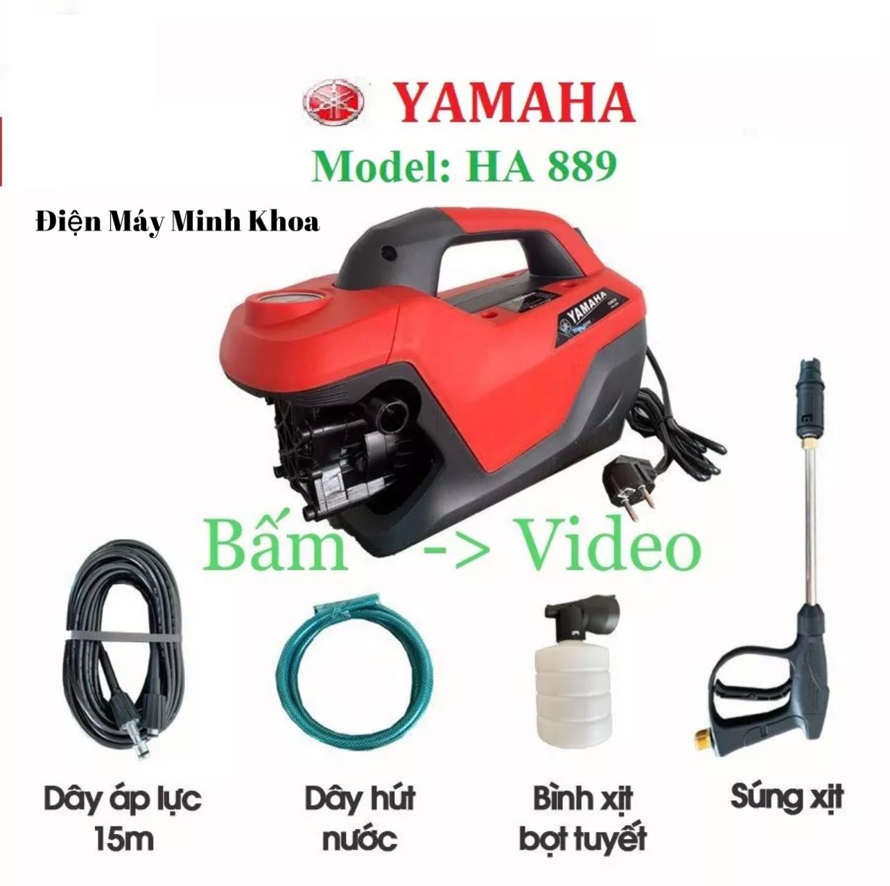 Máy rửa xe mini I Máy rửa xe cao áp - Có áp chống giật - Chống cháy - bản mới 2024