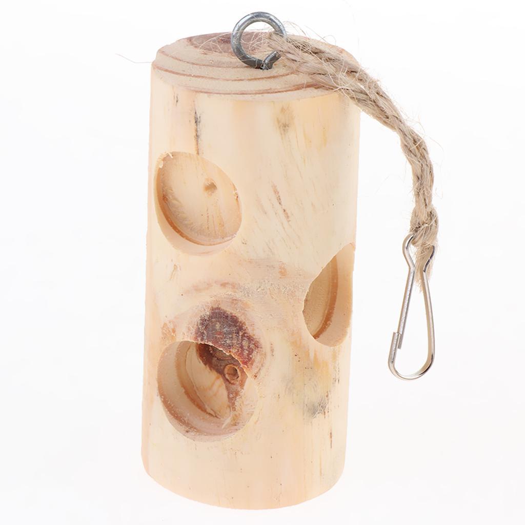 2 Pcs Wooden Hanging Swing Parakeet Cockatiel  Parrot