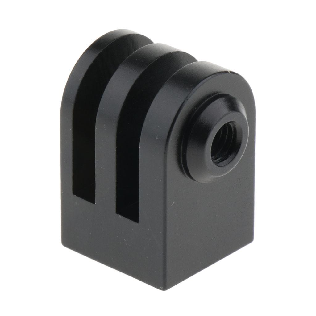 1/4inch Screw Monopod Tripod Mount Adapter For GoPro Hero 5 4 3 3+ 2 1 Sports Cameras Black
