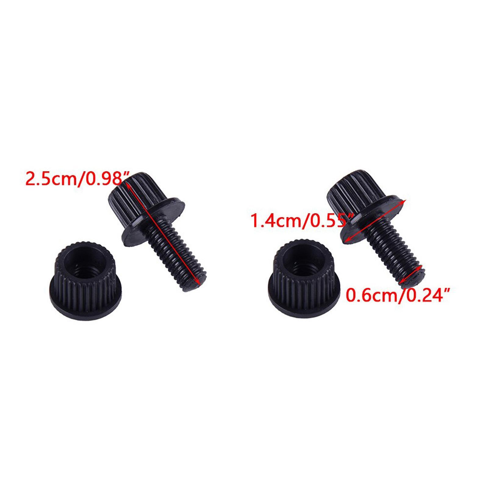 Pack of 4 Motorcycle License Plate Screws , Anti Rust Rust Resistance Lightweight Fastenings Screws for Yacht Replacement , M25 x 10