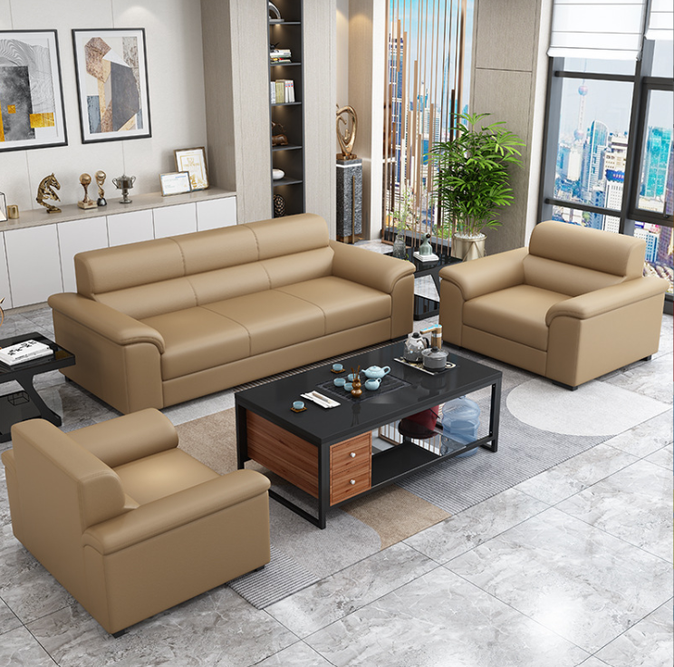 Bộ sofa văn phòng cao cấp Juno Sofa kèm ghế đơn HVPCT-03