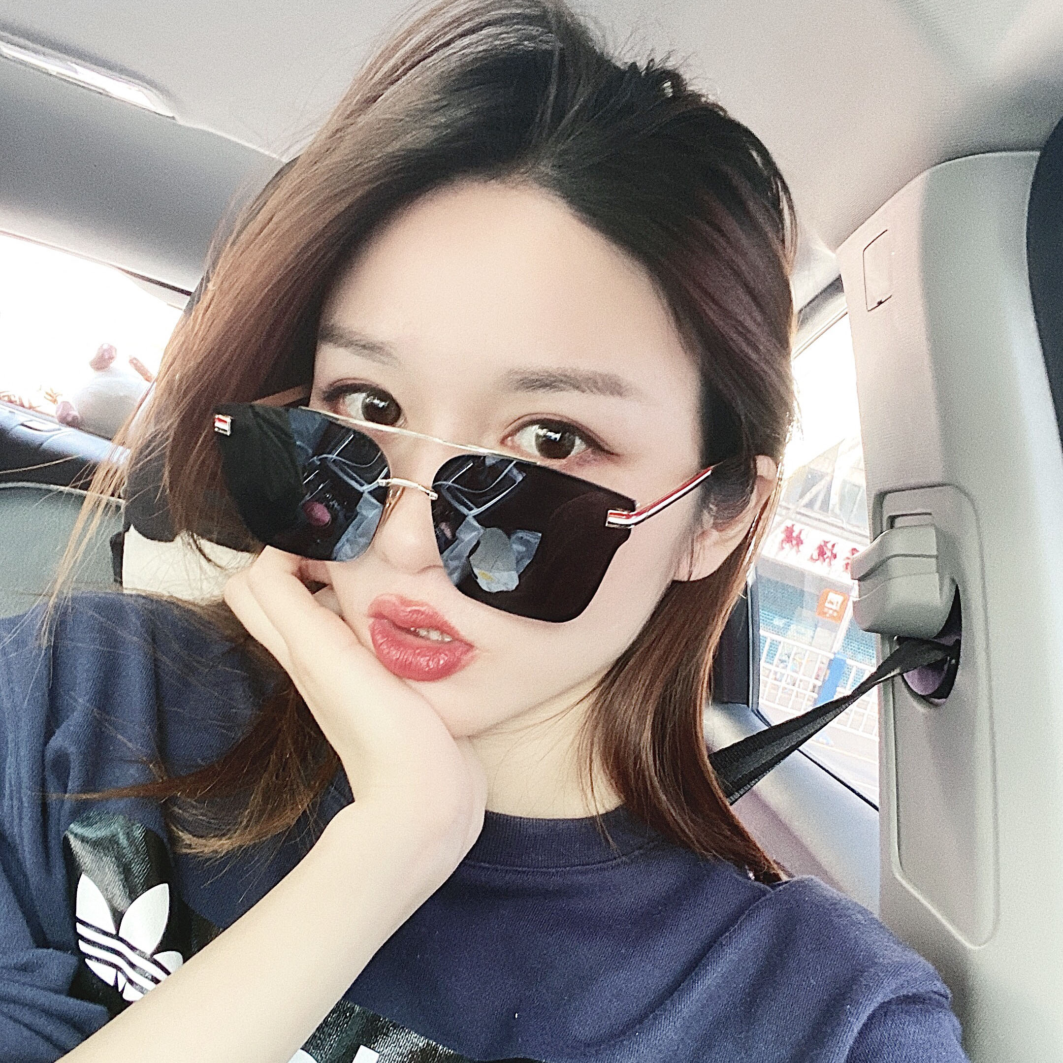 Kính mát dành cho cả nam và nữ Kasawi M14 kính mắt vuông kính thời trang nam, kính râm nam, kính chống tia cực tím, kính lái, lái xe, gọng hợp kim thép