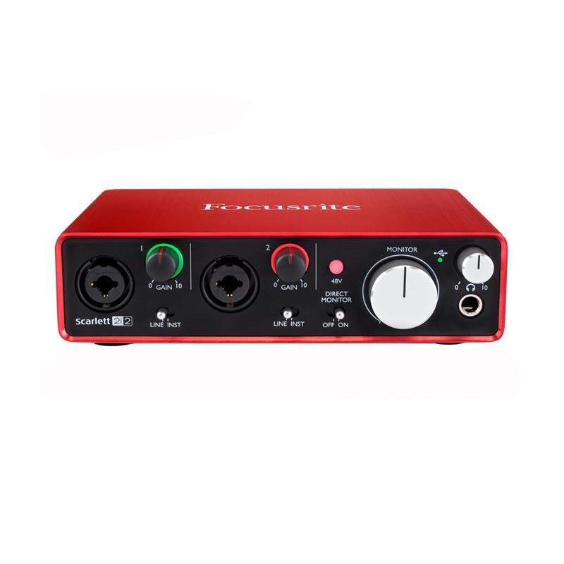 Sound Card Focusrite Scarlett 2i2 Gen 3 . Chuyên Dùng Cho Phòng Thu Âm , Hát Livestream Chuyên Nghiệp