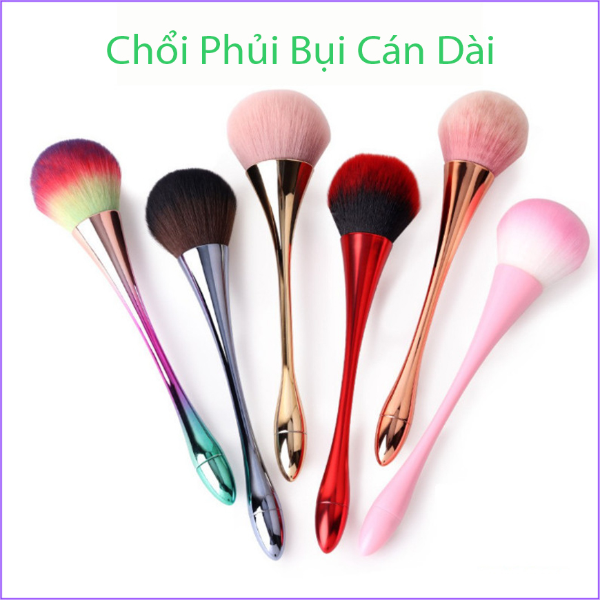 Chổi phủi bụi nail đẹp - Cán dài sang chảnh