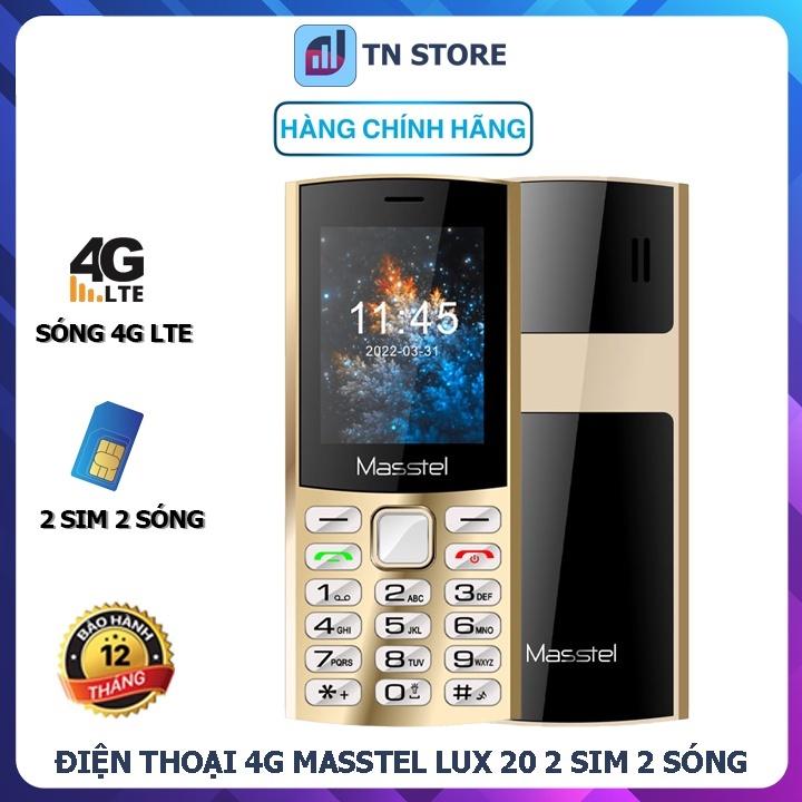 Điện Thoại 4G Masstel Lux 20 - 2 Sim 2 Sóng - Sóng 4G Hd Call - Loa To Rõ - Hàng Chính Hãng - Bảo Hành 12 Tháng