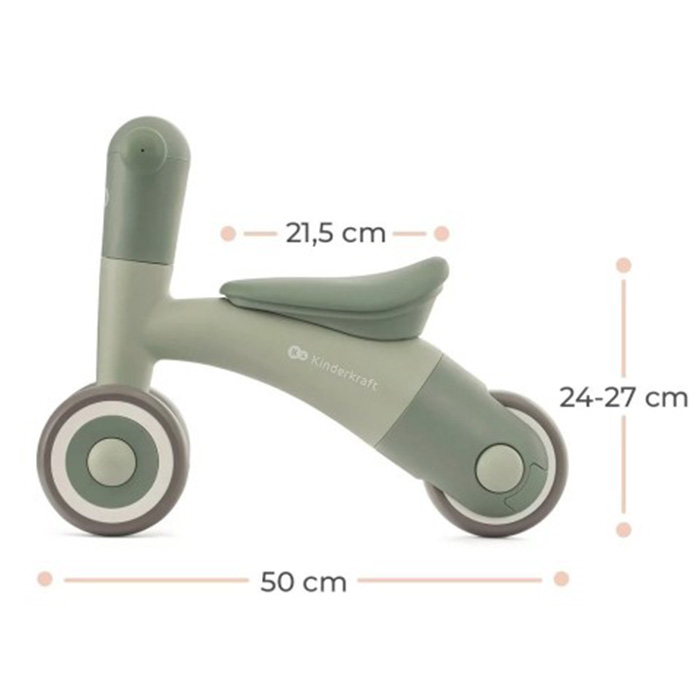 xe chòi chân cho bé từ 1-3 tuổi nhựa cao cấp và da sinh thái Kinderkraft minibi