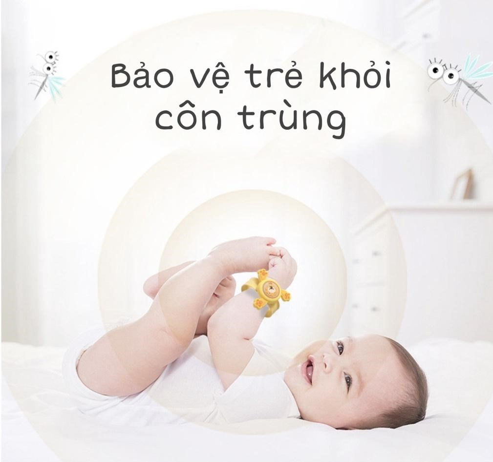 Đồng hồ tinh dầu đuổi muỗi - ngăn côn trùng đốt - bảo vệ bé yêu