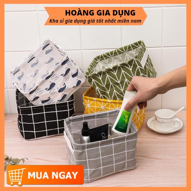 Giỏ Vải Vuông Đựng Đồ Cá Nhân Để Bàn H314