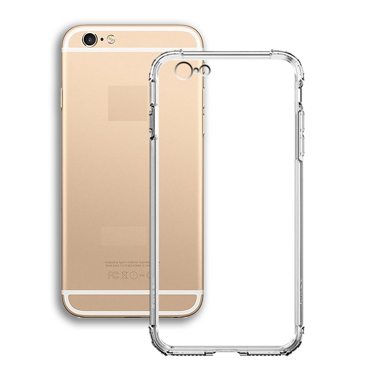 Ốp Lưng Dành Cho iphone 6/6s Dẻo Silicon trong suốt, Chống sốc, bảo vệ Camera