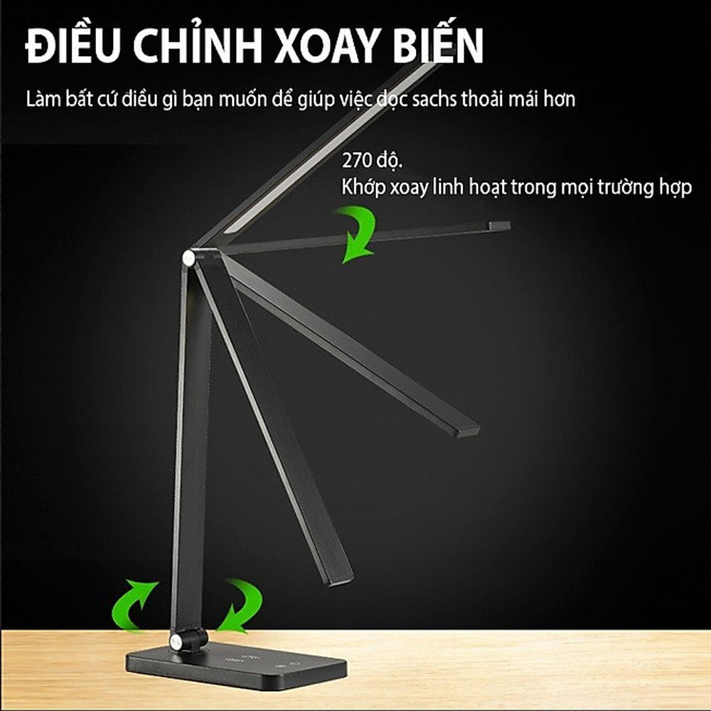 Đèn chống cận kiêm sạc không dây SEASY SS10 loại cắm dây, 5 chế độ ánh sáng, cảm ứng nhôm cao cấp, tiết kiệm 80% điện năng, cổng USB sạc nhanh 5V1A - Hàng chính hãng