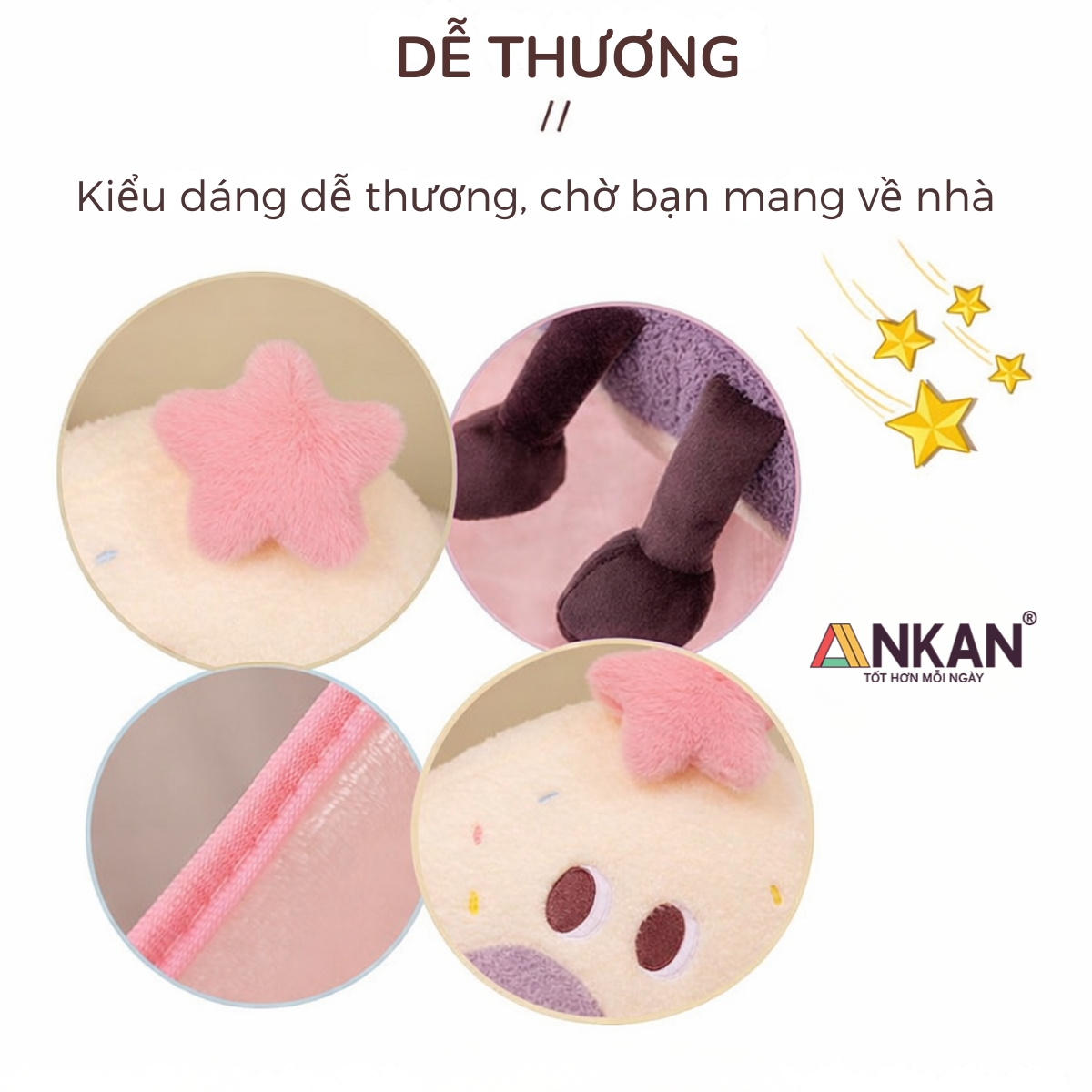 Bộ Chăn Gối Văn Phòng ANKAN Kiểu Mới 3 Trong 1 - Ngủ Trưa Thoải Mái Tại Văn Phòng, Quà Tặng Bạn Bè Người Yêu