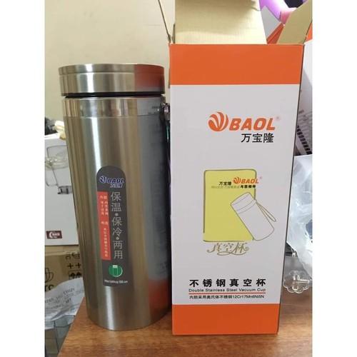 Bình inox giữ nhiệt kèm lưới lọc và dây đeo 1200ml, 1500ml Bao L, giữ nhiệt 12 tiếng