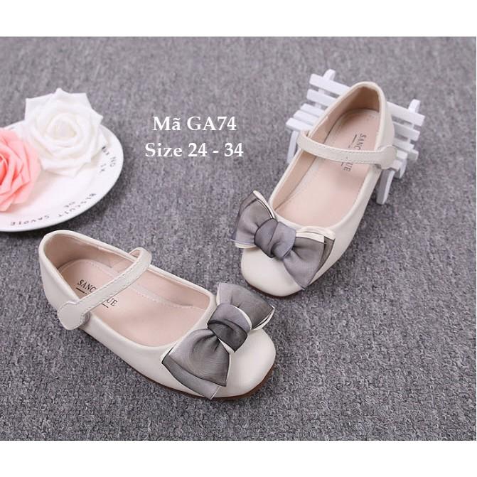 Giầy dép trẻ em.Giày Búp Bê Đính Nơ Cho Bé Gái 2 - 9 Tuổi Kiểu Dáng Hàn Quốc GA74