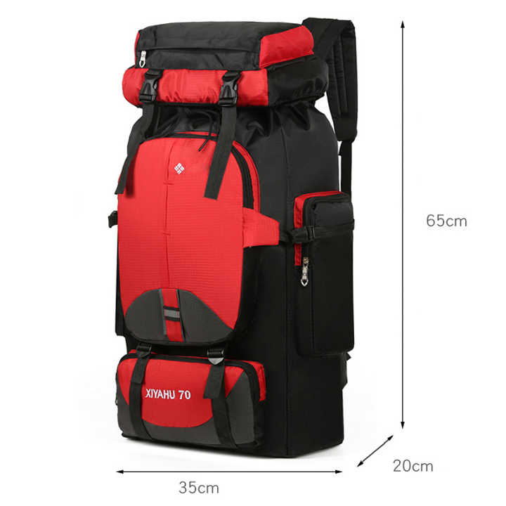 Balo du lịch phượt chống thấm kích thước to 70L - T0284