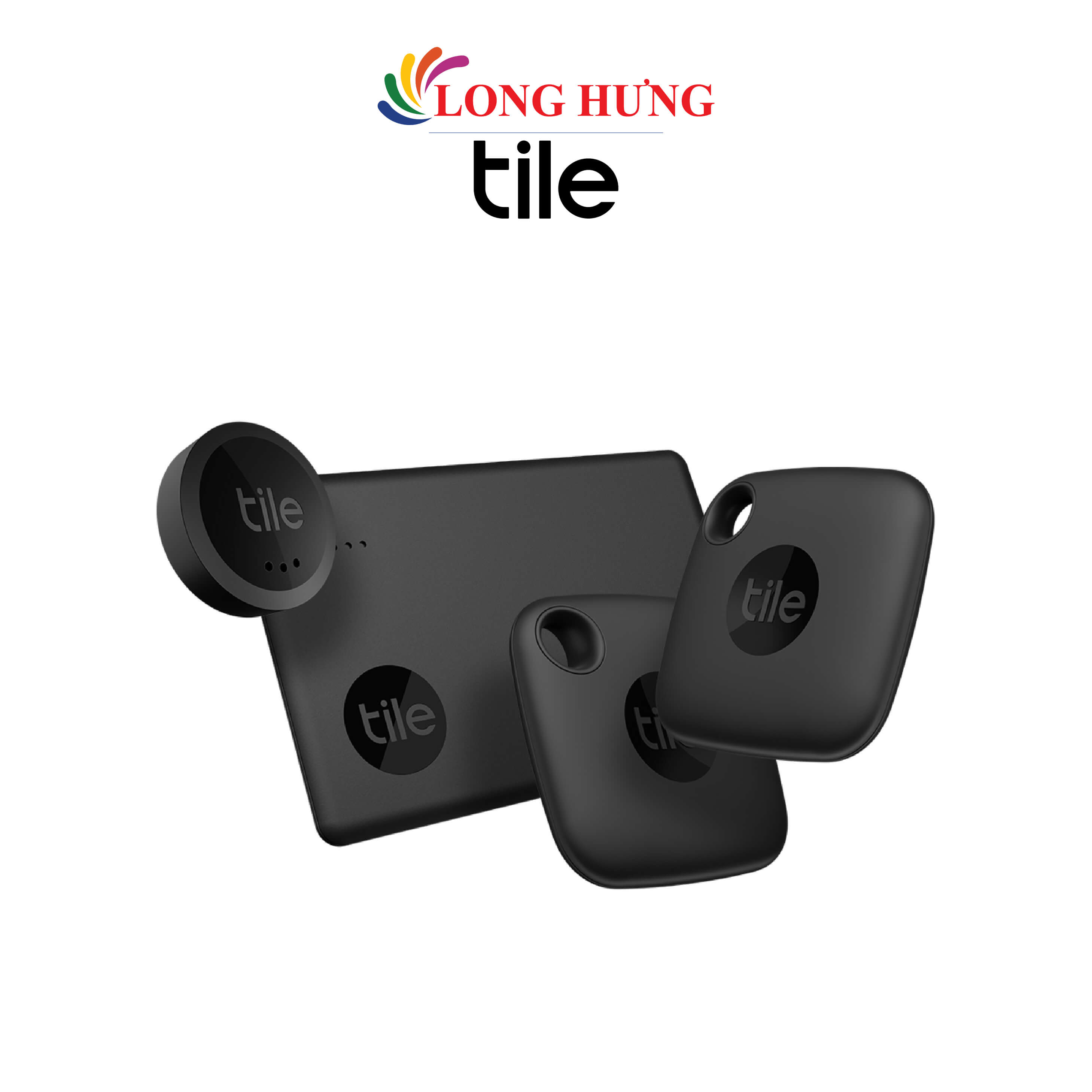 Bộ 4 thiết bị theo dõi thông minh Tile (2 Mate/Slim/Sticker) -  Hàng chính hãng