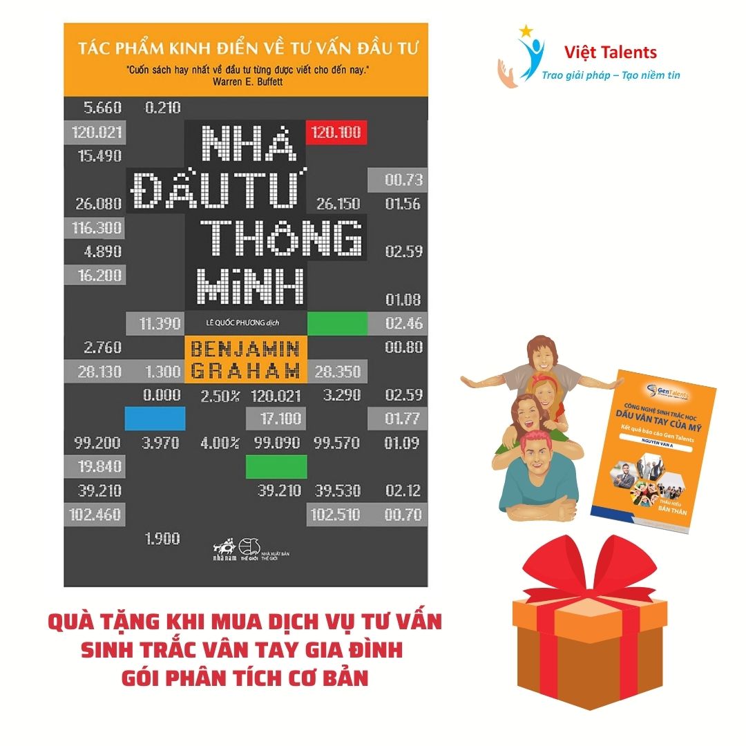 Sinh Trắc Vân Tay Gen Talents – Dịch Vụ Tư Vấn Sinh Trắc Vân Tay Gia Đình – Gói Phân Tích Demo – Tặng Sách Nhà Đầu Tư Thông Minh