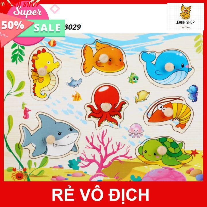 Bảng Ghép Hình Núm Gỗ Cho Bé 35 Chủ Đề loại 1 núm dày siêu đẹp