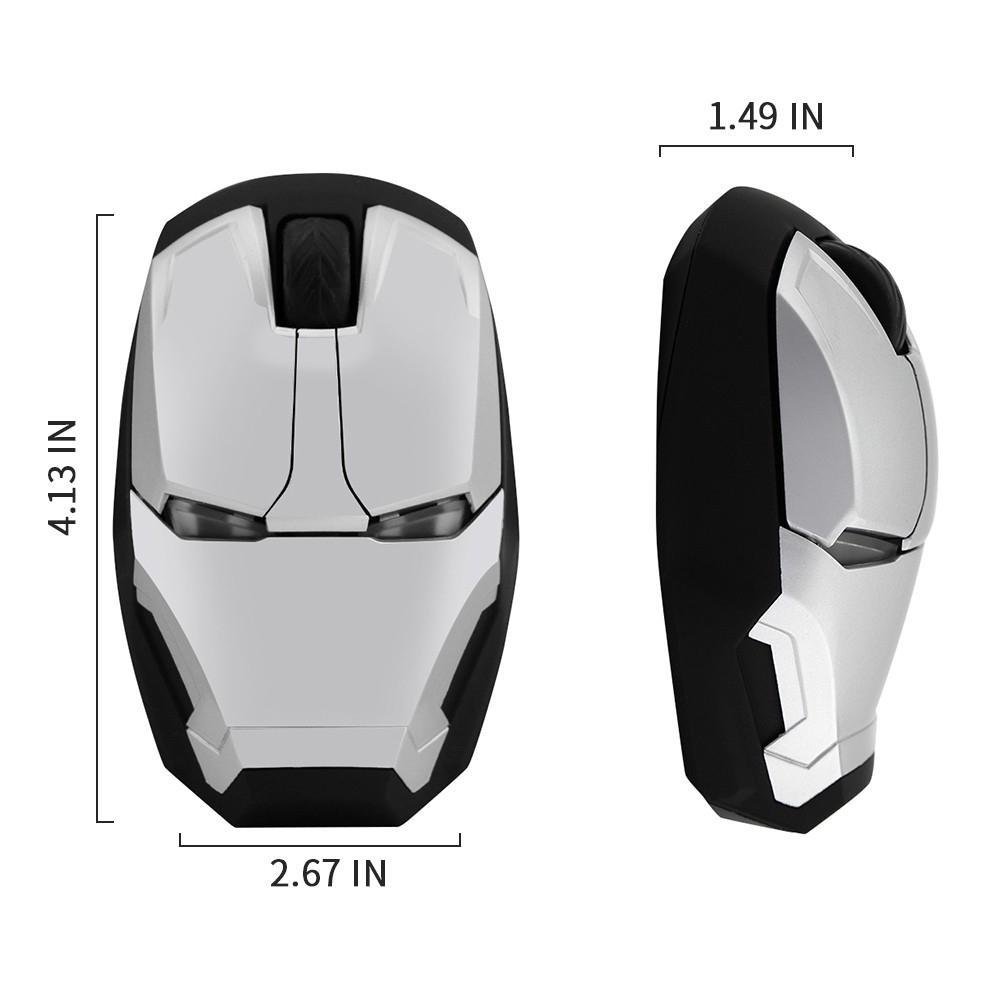 CODChuột Quang Không Dây 2.4G Hình Iron Man Cho Game Thủ