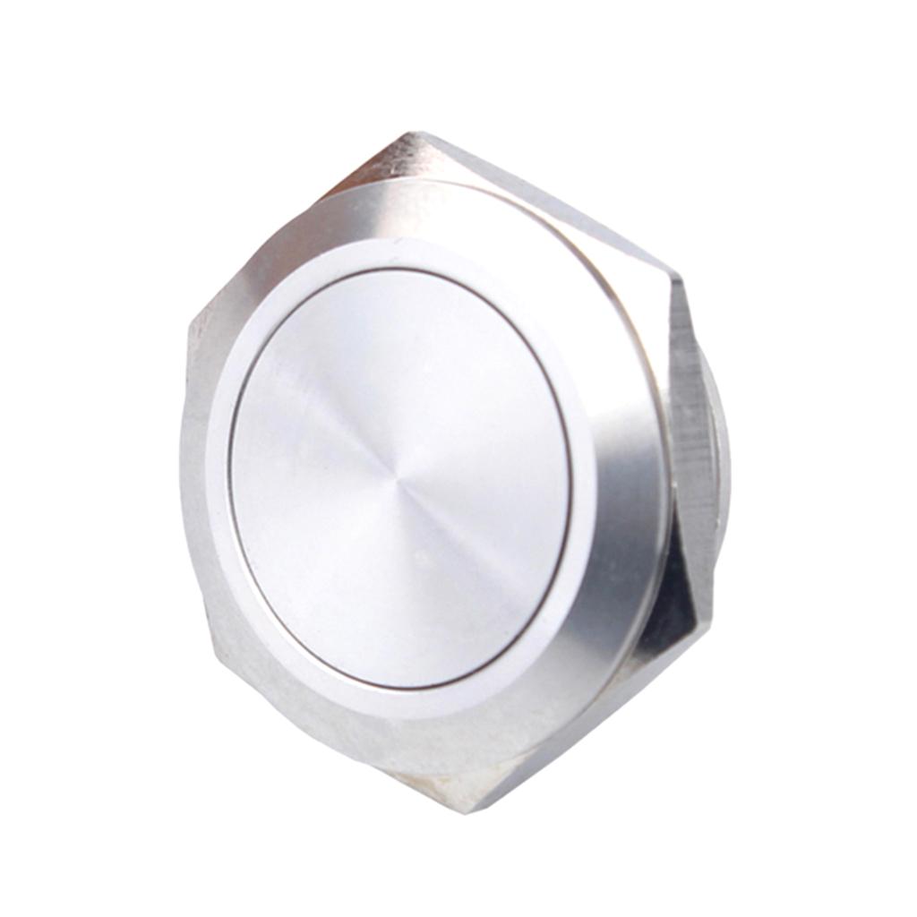 Bạc 25mm Nhất Thời Nút Nhấn Công Tắc/TẮT Chống Thấm Nước