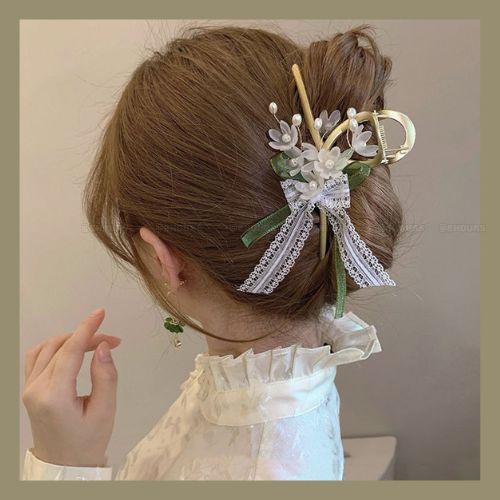 Kẹp tóc hàm cá mập 2 kích cỡ phong cách Lolita KT07