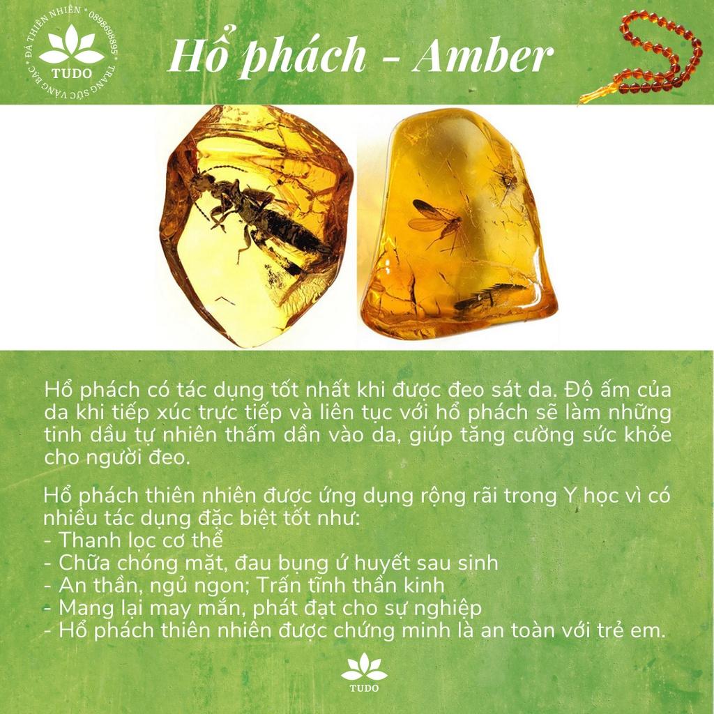 Vòng Tay Nữ Đẹp - Vòng Phong Thủy Đa Mệnh VCBHPAMBER TUDO B139K220 Charm Bạc Tốt Cho Trẻ Em