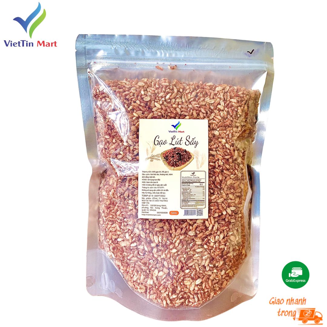 Gạo Lứt Sấy Giòn Tẩm Gia Vị Viettin Mart 1kg