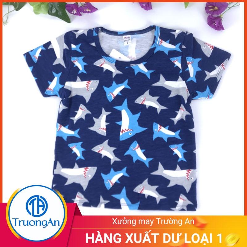 Bộ quần áo trẻ em cotton hình cá mập