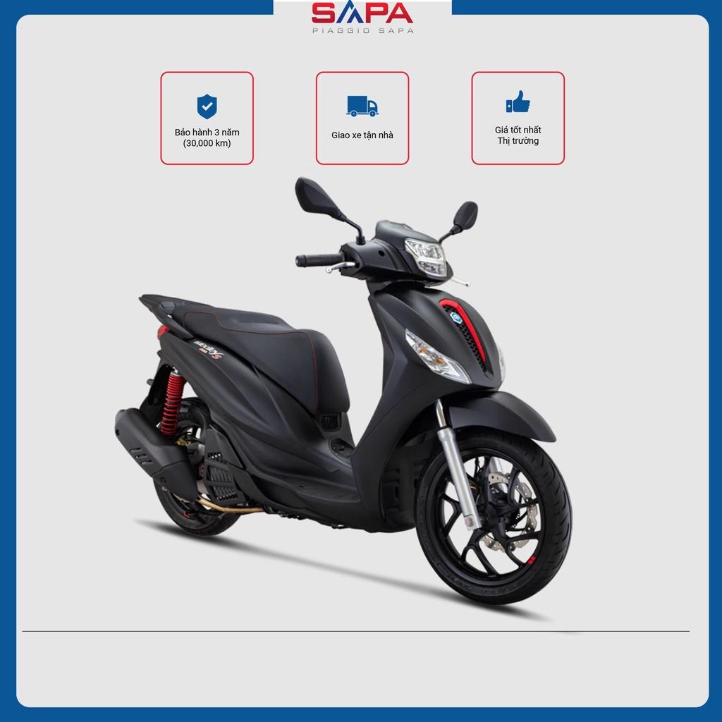 Xe Tay Ga Piaggio Medley S 125 Màu Đen Sần Black Opaco