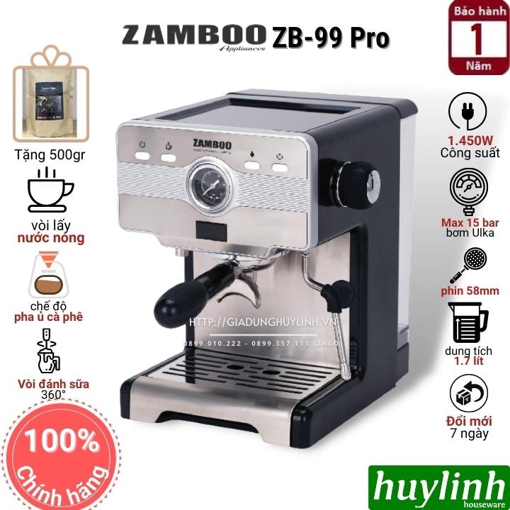 Máy pha cà phê Espresso Zamboo ZB-99 PRO - Hàng chính hãng