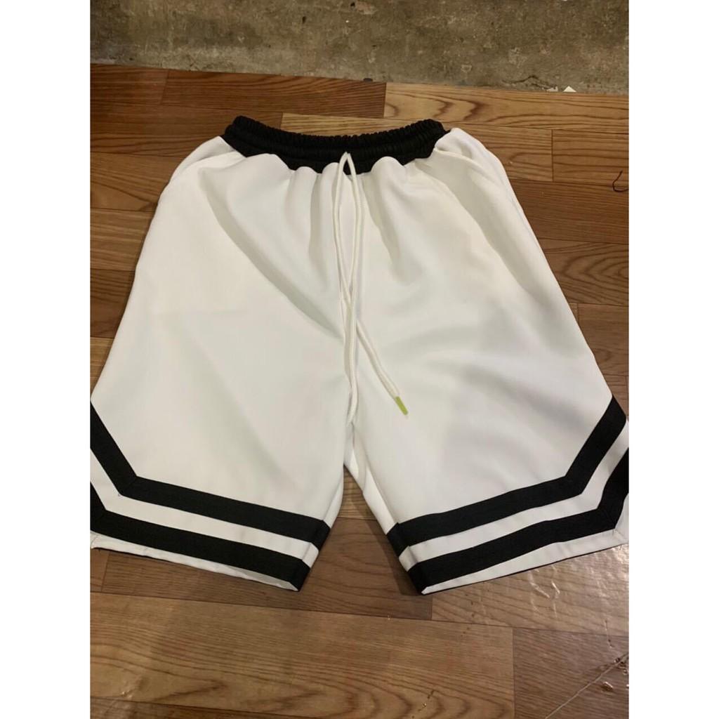 Quần short unisex bóng chày Chữ V nam nữ ulzzang KUN