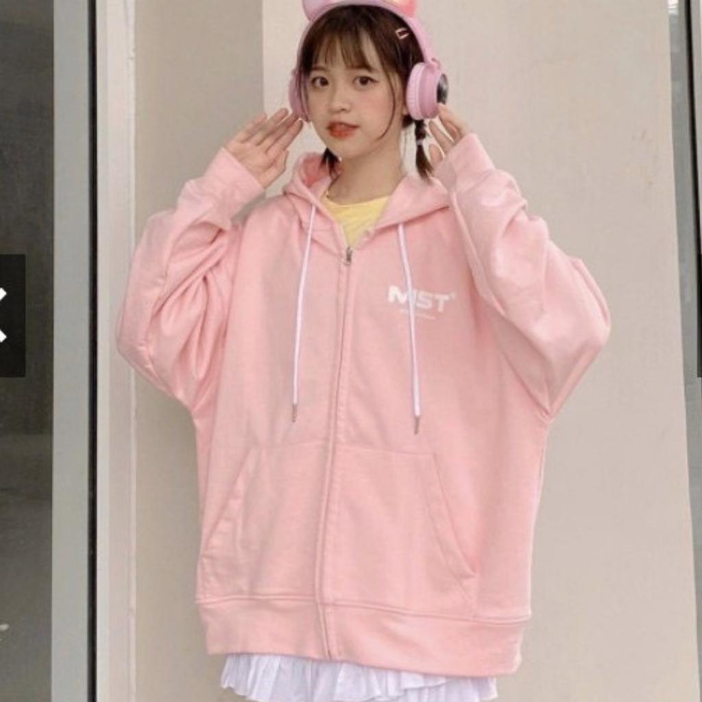 Áo khoác nỉ nam nữ form rộng MISS jacket hoodie dây kéo ulzzang unisex hottrend Hàn Quốc mềm mịn rẻ đẹp