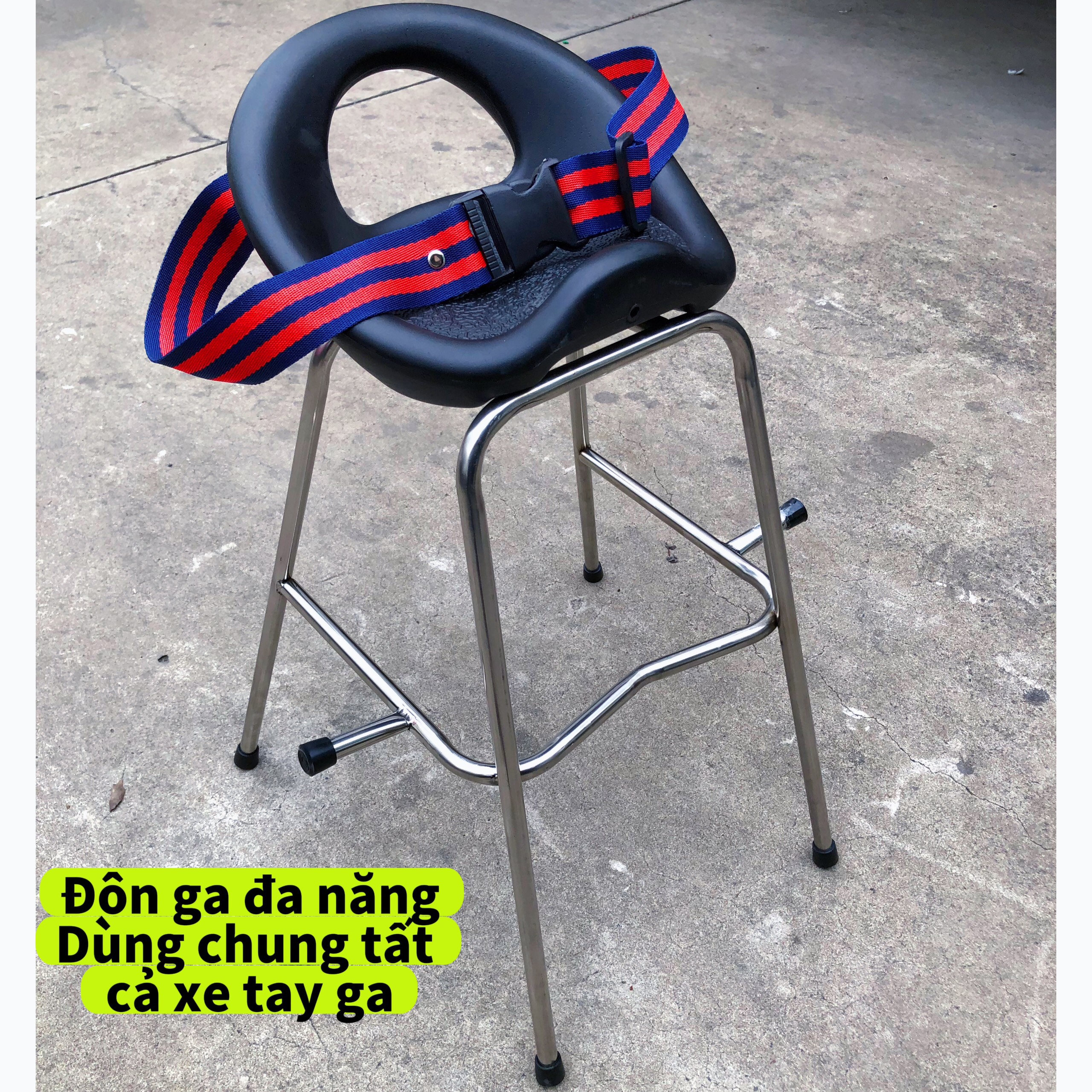 Ghế ngồi xe Nozza , GHẾ ĐÔN GA YÊN NHỰA CÓ DÂY ĐAI