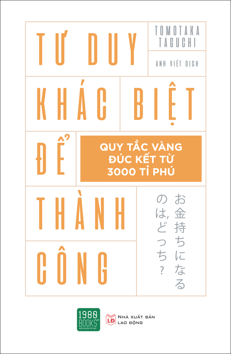 Tư Duy Khác Biệt Để Thành Công - Taguchi Tomotaka