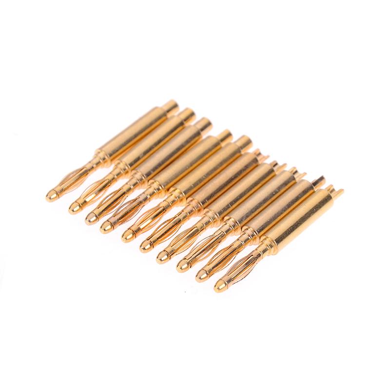 10 Cái/lốc Mạ Vàng 2Mm Wilding Chuối Cắm Loa Âm Thanh Cáp Khuếch Đại Dây Điện Vít Jack Cắm Bộ Màu Sắc Ngẫu Nhiên