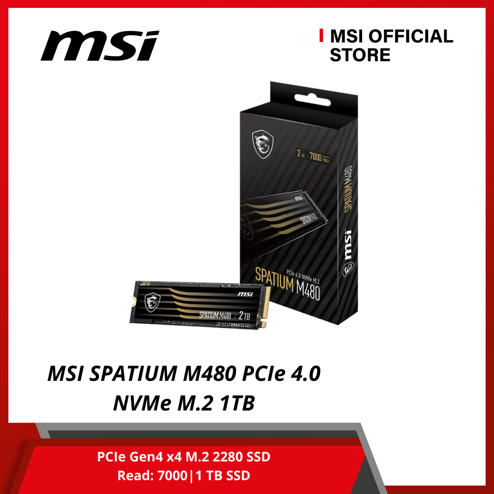 Ổ Cứng SSD MSI SPATIUM M480 M2 2280 NVMe PCIe Gen4